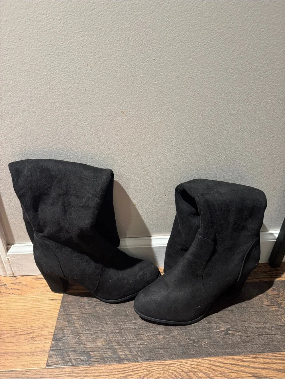 Dream Paris chunky heel knee high boots